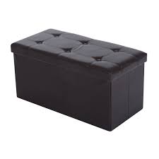 Home extra 10% off code: Homcom Folding Faux Leather Storage Cube Ottoman Bench Seat Pu Rectangular Footrest Stool Box Brown Buy Online In Grenada At Grenada Desertcart Com Productid 51409945