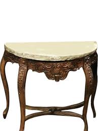 Indian Wood Stone Console Table Handcrafted Cabriole Legs Table Furniture India Wood Coffee Table Rustic Coffee Table Wood Handmade Coffee Table