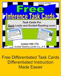 Quickly cut the cards apart actively engage students in strategy practice coordinating back of card. Inference Task Cards Worksheets 99worksheets