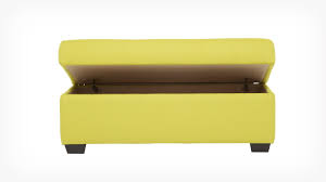 We've redesigned our popular storage ottoman to give you even more room and added casters for greater flexibility. Stella Storage Ottoman Fabric Or Leather Storage Ottoman