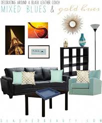 Decorating Around A Black Leather Couch Slashed Beauty Black Couch Living Room Black Leather Couch Living Room Leather Couch Decorating