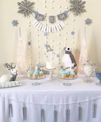 Baby It S Cold Outside Baby Shower Party Ideas Photo 1 Of 11 Winter Wonderland Baby Shower Boy Winter Boy Baby Shower Christmas Baby Shower
