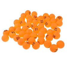 24er pack hochwertige tischtennisbälle im polybag. 50 Stuck Nummerierte Tischtennisballe Pong Balle 40mm Nummer 1 50 Ebay