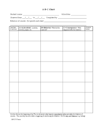 Student Abc Chart Sample Free Download