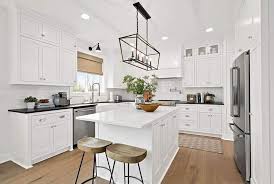 Here's how to determine the ideal island size and shape for your kitchen. Kitchen Island Size Guidelines Designing Idea