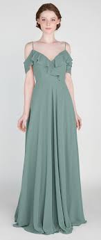 Dramatic Off Shoulder Ruffled Bridesmaid Dress With Spaghetti Straps Tbqp418 Ruffles Bridesmaid Dresses Maxi Dress With Sleeves Dresses