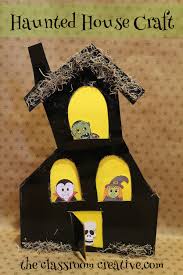 Kids can use this for creative play, or you can make it as a halloween decoration to put in your window. Cereal Or Gift Box Haunted House Craft For Kids