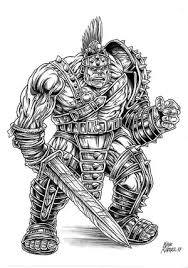 There is something about her gaze that draws the viewer's attention. Thor Ragnarok Coloring Pages