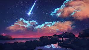 Find over 100+ of the best free aesthetic images. Hd Wallpaper Shooting Star Digital Art Shooting Star Painting Clouds Shooting Stars Wallpaper Flare