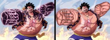 By pumping his blood, or blood doping luffy rapidly increases his strength and speed for a brief this gear was first seen against doflamingo. Gear Fourth Without Haki Onepiece