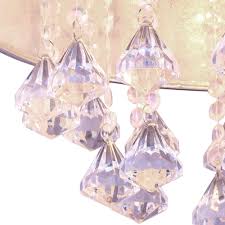 140 km from kiruna c. Deckenlampe Im Blattsilber Design Mit Kristallen Amy Meinelampe