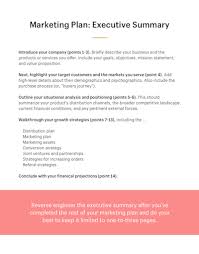 How To Write A Marketing Plan Executive Summary Ecommerce Marketing Marketing Plan Outline Executive Summary Template
