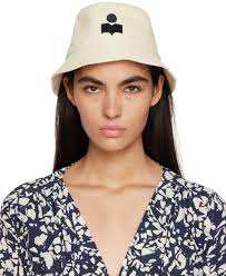 Isabel Marant: Chapeau bob Haley blanc cassé