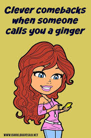 A bunch of people all take turns making jokes about the subject. What To Say When You Are Called A Ginger I Should Have Said