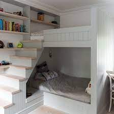 While playhouses like these take up the same space other bunk beds do, they use that area better by giving your child a place they can both sleep and play. Bedroom Bunk Up Room Envy Small Kids Bedroom Childrens Bedrooms Bunk Beds With Stairs