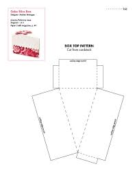 Pattern To Make A Cardpiece Of Cake Elswhere I Have Something Like This Seen Too Box Template Paper Box Diy Paper Crafts
