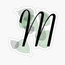 These fancy letters are symbols that exist in the unicode standard, but you can't create them using only your keyboard. Fancy Letter M Stickers Redbubble