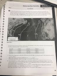 Sea floor spreading (day 1/2). Solved Atlantic Sea Floor Spreading Activity 2 6 The Map Chegg Com