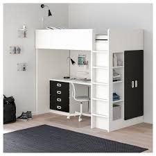Ikea Stuva Fritids Loft Bed With 4 Drawers 2 Doors White Ikea Loft Ikea Kinderzimmer Hochbett Kinderhochbett Mit Schrank