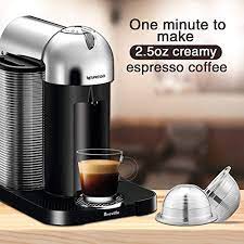 Maybe you would like to learn more about one of these? Capmesso Coffee Capsule Reusable Vertuoline Pod Refillable Vertuo Capsules Stainless Steel Compatible With Nespresso Vertuoline Gca1 And Delonghi Env135s 2 5oz Double Espresso Cup Small Pricepulse