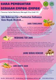 Kemanfaatan Tanaman Herbal Dalam Pencegahan Virus Corona Berita Kebumen