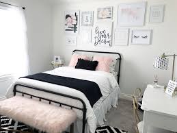 Pink Black And Gold Bedroom Ideas Black And Blush Pink Girls Room Decor Black And White Teenage Girls Room Bedroom Decor Pink Girl Room Decor Girl Bedroom Decor