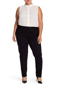 Amanda Chelsea Chloe Ponte Slim Leg Pants Plus Size Hautelook