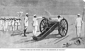 Blowing up a rebel sepoy in 1857 ...