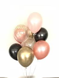 Pink Black And Gold Balloon Arch Pink Blush Balloons Blush And Black Balloons Black And Etsy In 2020 Black And Gold Balloons Black Balloons Birthday Party Decorations