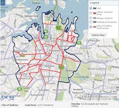 Sydney metro councils are shown in blue. Weekly Post 02 Sydney As A City 85509 Design Differences Jen L