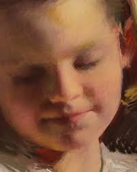 In-between the smaller "daily" paintings, I have some larger works in  progress. This large pastel portrait (crop of a multi-portrait/figure thats  40 x 26 inches) has kept me busy for months! But