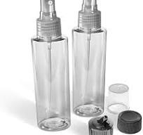 VViViD Empty Clear Plastic BPA-Free 4 Ounce Spray Bottles w/Twist Cap, Mist  Spray Cap & Flip Spout Cap (2 pack)