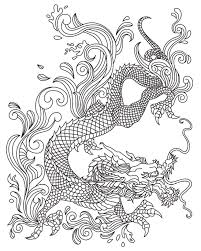 Japanese Dragon Colorish Coloring Book For Adults Mandala Relax By Goodsofttech Dragon Coloring Page Snake Coloring Pages Coloring Books