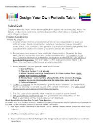 Start studying periodic table worksheet answers. Design Your Own Periodic Table