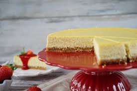 New York Cheesecake Mit Erdbeersosse Extra Cremig Erdbeersosse New York Kasekuchen Erdbeeren