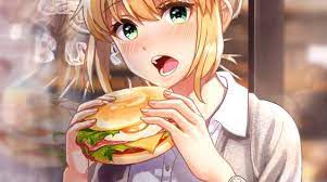 buổi hẹn ho hambuger マンガのデッサン アニメファンアート マンガアニメ