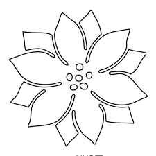 Download printable unique poinsettia coloring page. Poinsettia Picture Coloring Home