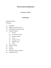 Rancangan perniagaan atau kertas kerja perniagaan adalah merupakan dokumen bertulis yang memberikan keterangan berkenaan perniagaan atau projek yang hendak dijalankan secara menyeluruh dan terperinci. 61965343 Kertas Kerja Perniagaan