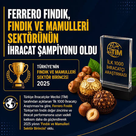 Türkiye İhracat Şampiyonu Ferrero Fındık: Başarı Sadece Rakamlardan mı İbaret?