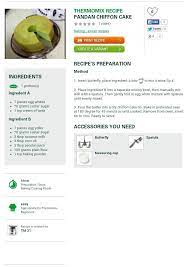 Pandan Chiffon Cake Pandan Chiffon Cake Thermomix Baking Chiffon Cake