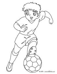 Soccer Player Dribbling Coloring Page Immagini Calcio Disegni