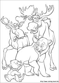Brother bear coloring page with few details for kids printable brother bear coloring page to print and color Brother Bear Coloring Picture