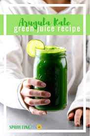 A Simple Five Ingredient Green Juice Recipe With Arugula And Kale Juicing Juice Greenjuice Via Sprou Green Juice Recipes Juicer Recipes Juicing Recipes