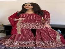 Fabulous Full Embroidery Mirror Work Semi-Stitched Suit product image