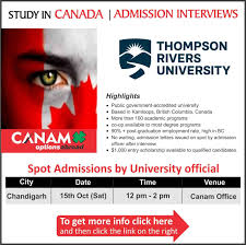 Study In Canada Thompson River University For Complete Information Enrolment Register Here Durham College University Of Saskatchewan Admissions Interview