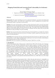 Street maps and other overlays narrative1 with google earth. Pdf Mapping Floods Risk And Assessing Flood Vulnerability For Settlement Areas