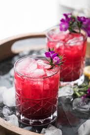 Hibiscus flowers in syrup cocktails. Tropical Hibiscus Bourbon Cocktail Hunger Thirst Play