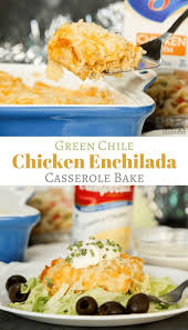 Use a hot green salsa, add some chopped canned or fresh jalapeños, or swap in pepper jack cheese and adjust the macros accordingly. Make Dinner Easy With The Best Layered Green Chicken Enchilada Casserole Recipe W Chicken Enchiladas Green Chile Chicken Enchiladas Chicken Enchilada Casserole