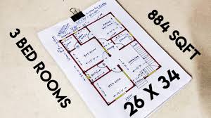 Feng shui house numbers for good luck use numerology calculations. 26 X 34 Sqft House Plan Ii 26 X 34 Ghar Ka Naksha Ii 26 X 34 House Design Youtube