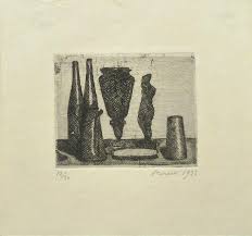 Giorgio morandi was an italian modernist painter and printmaker easily recognizable for his subtle, tonal still lifes of common household objects. Buy Giorgio Morandi Still Life With Small Statue Natura Morta Con La Statuina